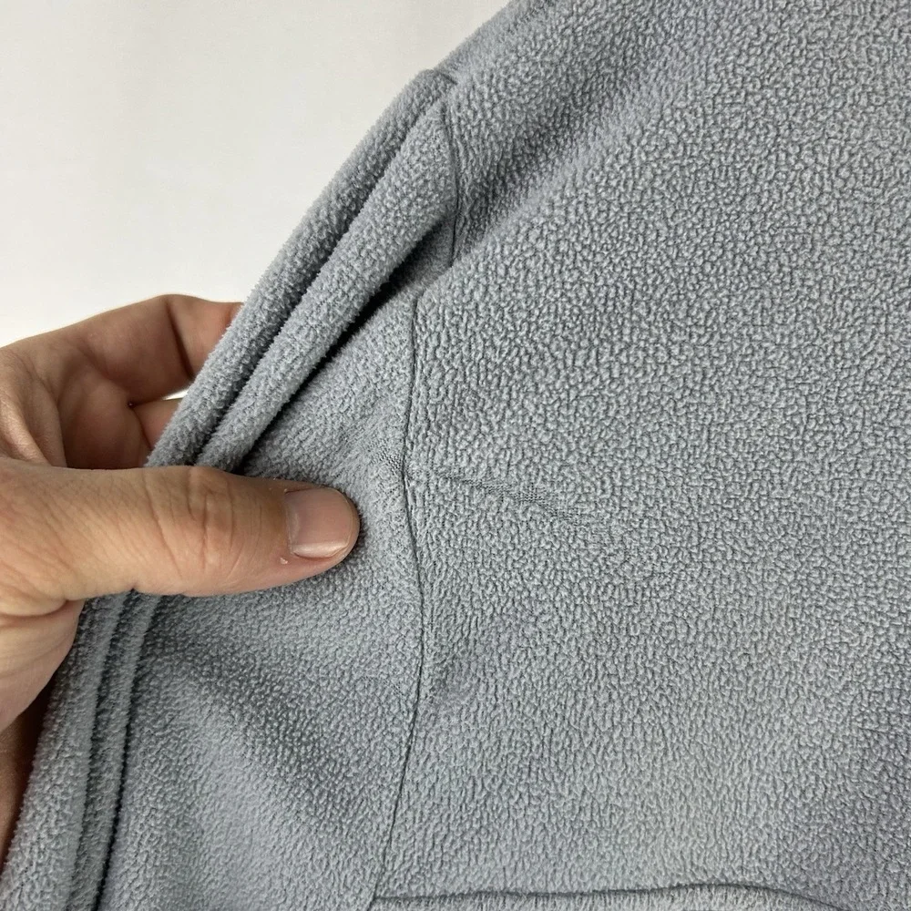 The North Face Sweater Mid Layer Fleece Pullover 1/4 T Snap Button Mens 2XL Grey